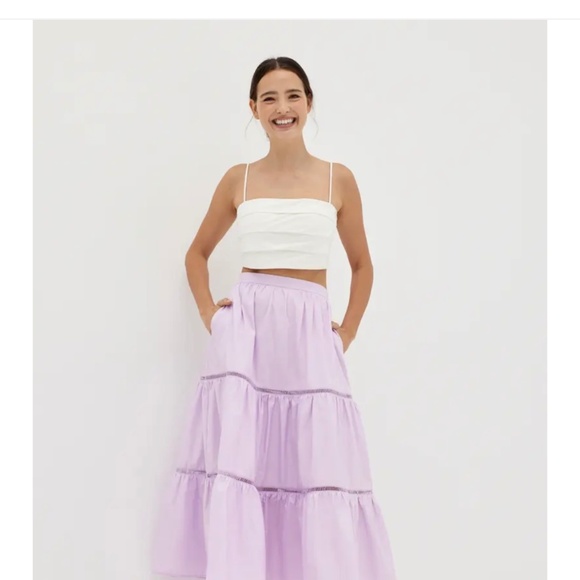 Lavender Maxi Skirt - Picture 1 of 4